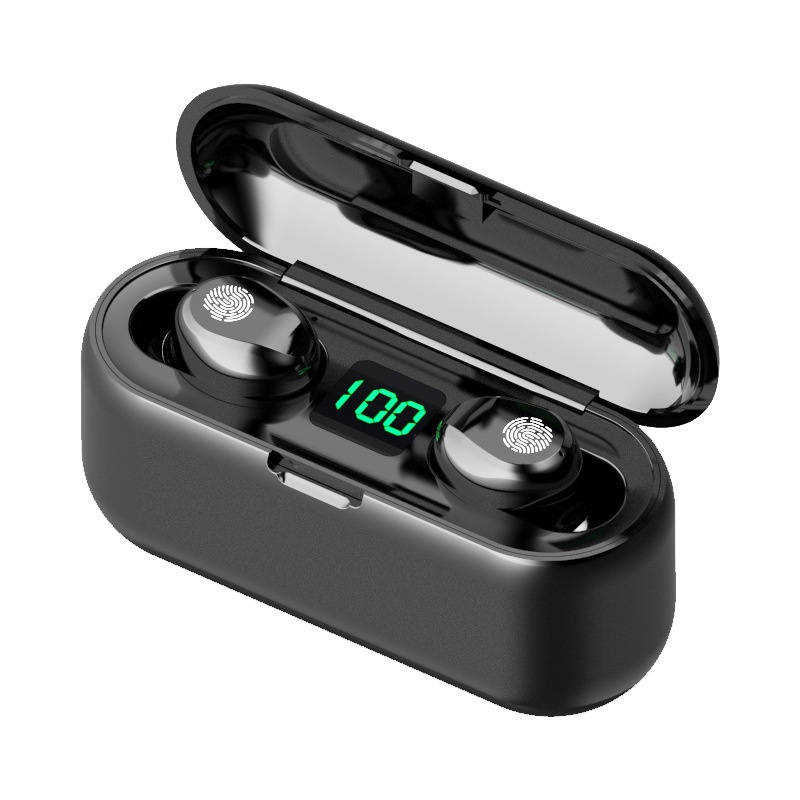 tai nghe bluetooth F9 TWS 5.0 ko dây cảm ứng chống nước , ồn tích hợp sạc dự phòng 2500mAhtáo/Android/xiaomi/OPPO