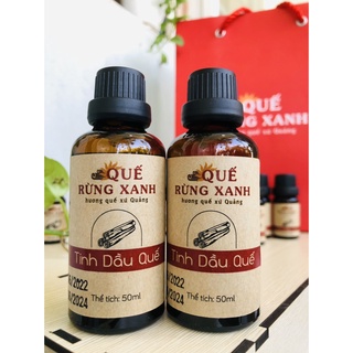  Tinh dầu quế nguyên chất Quế Rừng Xanh lọ 50ml,giúp sạch không khí khử mùi 