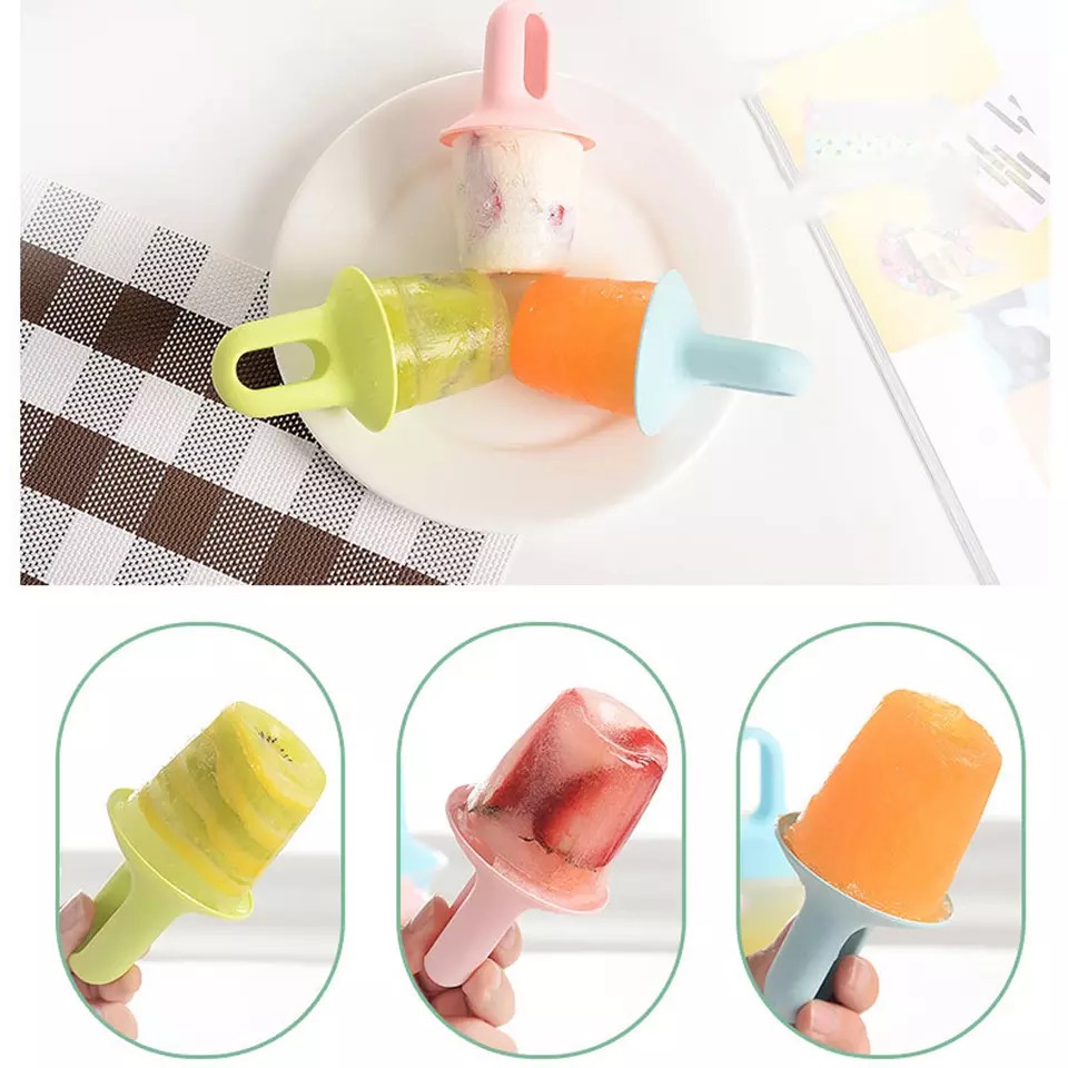 Mini Ice Cream Mold Ice Cream Ball Lolly Maker Popsicle Mold Lollipop Mold Frozen Plastic Ice Cube Mold Kitchen Accessories