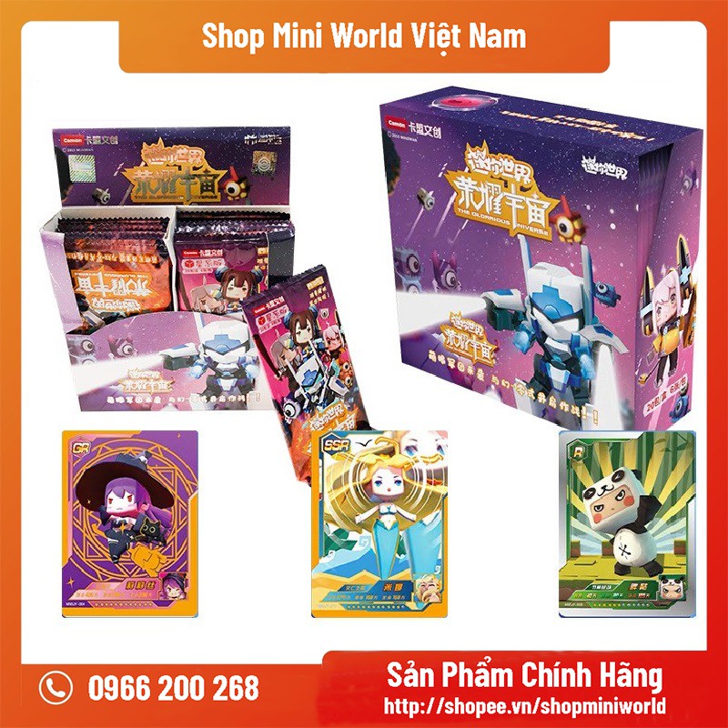 Bộ Sưu Tập Thẻ Bài Mini World SS1 [Trọn Bộ Gồm 20 Gói, 120 Thẻ Bài]