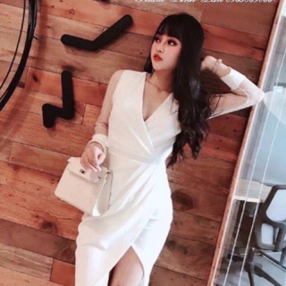 Váy thiết kế phối ren