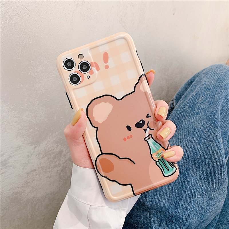 Ốp iphone - Ốp lưng imd new Gấu thỏ soda 6/6s/6plus/6splus/7/8/7plus/8plus/x/xs/xsmax/11/11promax - Awifi Case V4-2 | BigBuy360 - bigbuy360.vn