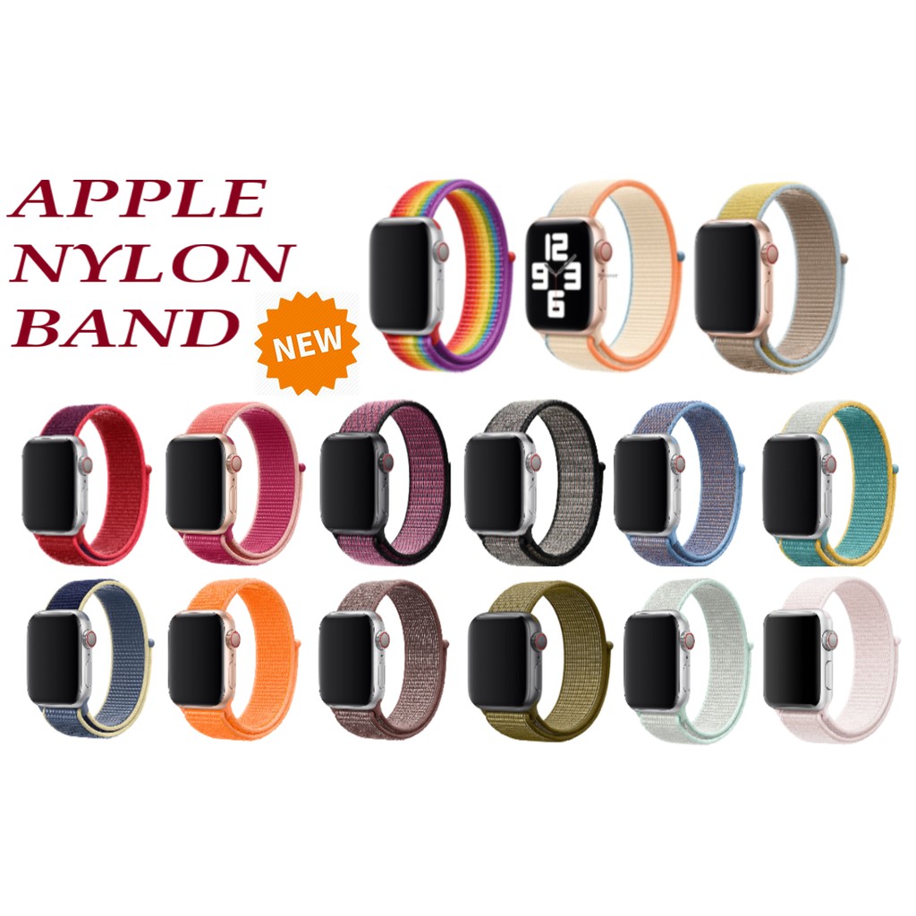 Dây Nylon Cao Cấp Apple Watch Series 7/6/5/SE/4/3/2/1 Size 38-40-41-42-44-45