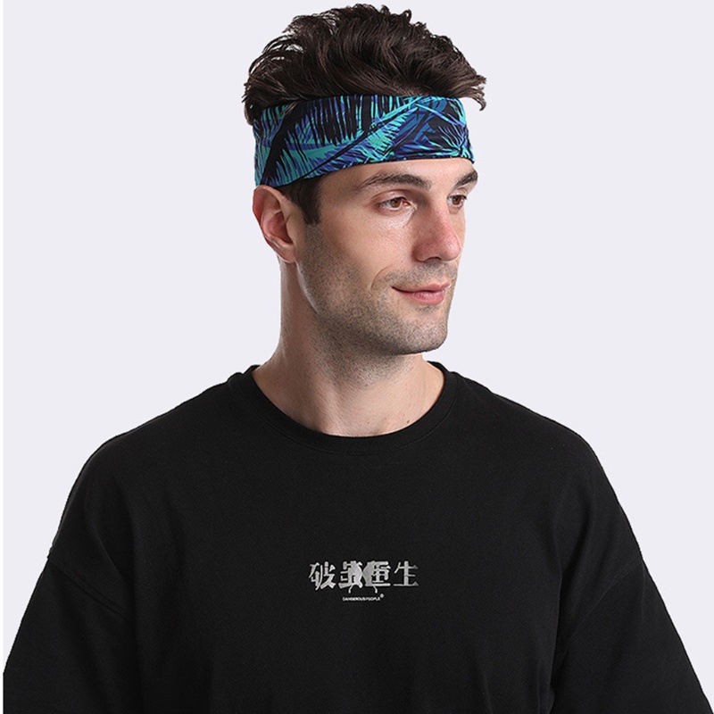 Khăn Ống Bandana Lụa Băng Làm Mát In Họa Tiết Lá 3D Chống Nắng Và Tia UV Cho Unisex Sự Bảo Vệ