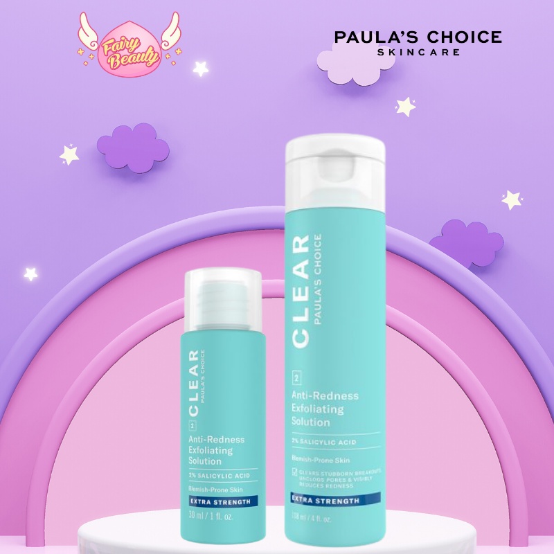 [PAULA'S CHOICE] BHA Dành Cho Da Mụn Vừa Đến Nặng Clear Extra Strength Anti-Redness Exfoliating Solution 118ml (Mã 6210)