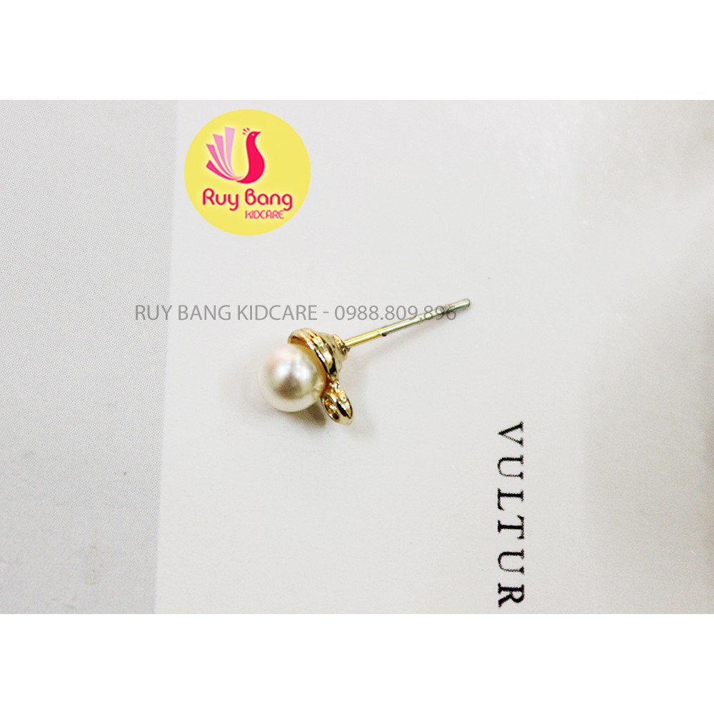 Cành lá kim loại, center đá đính hoa vải handmade