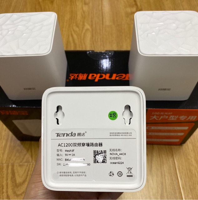 Wifi Mesh Tenda Nova MW3 Pack 3 Ghép Nối Không Dây Cho Vùng Phổ Sóng Đến 300m2