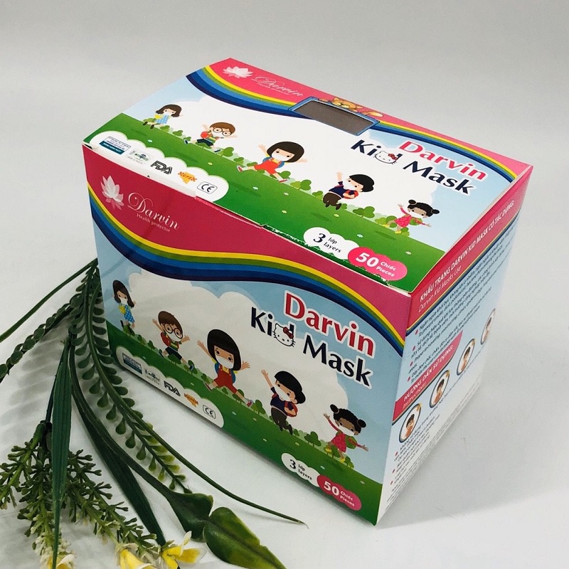 Khẩu trang cho bé💥GIÁ HỦY DIỆT💥Combo 10 chiếc khẩu trang trẻ con darvin kid mask 3 lớp cao cao cấp cho bé trai,bé gái | BigBuy360 - bigbuy360.vn