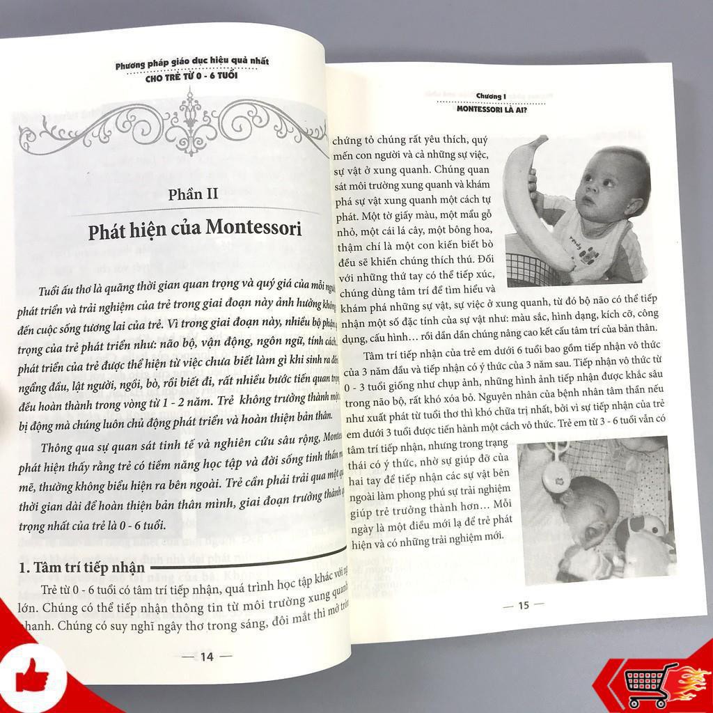 Sách - Phương Pháp Giáo Dục Montessori - Phương Pháp Giáo Dục Tối Ưu Dành Cho Trẻ 0-6 Tuổi