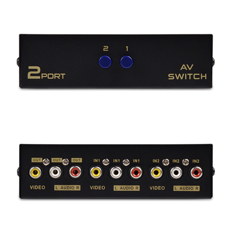 Bộ Chuyển Đổi 2 Cổng AV RCA 2 Trong 1 L / R Cho Đầu DVD SNES N64 for PS2 / 3