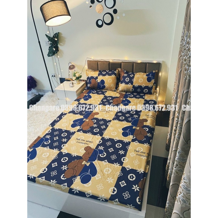 Bộ ga gối cottong poly m6/m8 drap giường,ga trải giường2 vỏ gối đầu mẫu mã đa dạng đủ kích thước