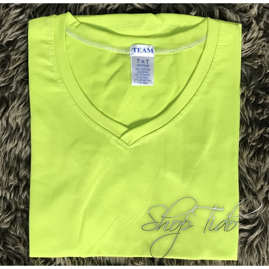 Áo thun cổ tim body free size thun trơn, phông trơn Shoptido | BigBuy360 - bigbuy360.vn