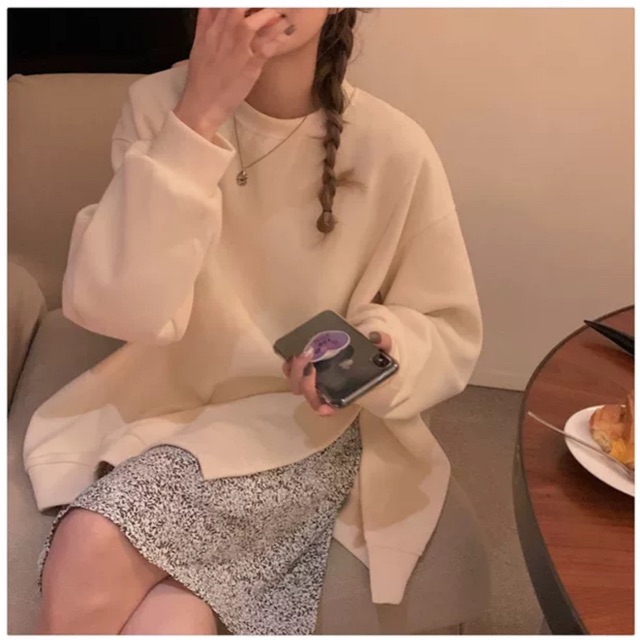 Áo nỉ xẻ hông DVP876