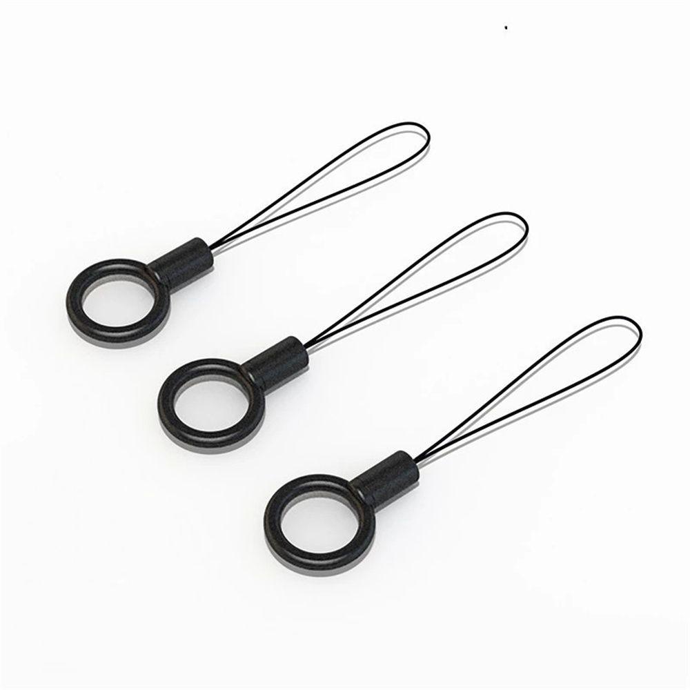 Set 10 Dây Đeo Điện Thoại / Thẻ ID / Chìa Khóa Chống Thất Lạc Màu Đen Tiện Dụng