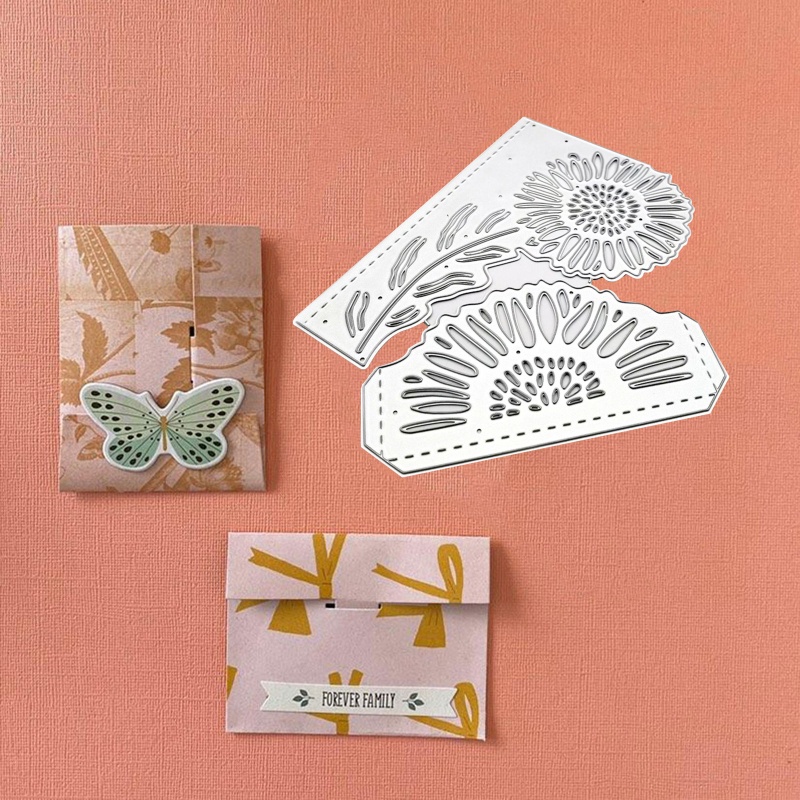 Khuôn Cắt Giấy Kim Loại Hình Hoa Hướng Dương Xinh Xắn