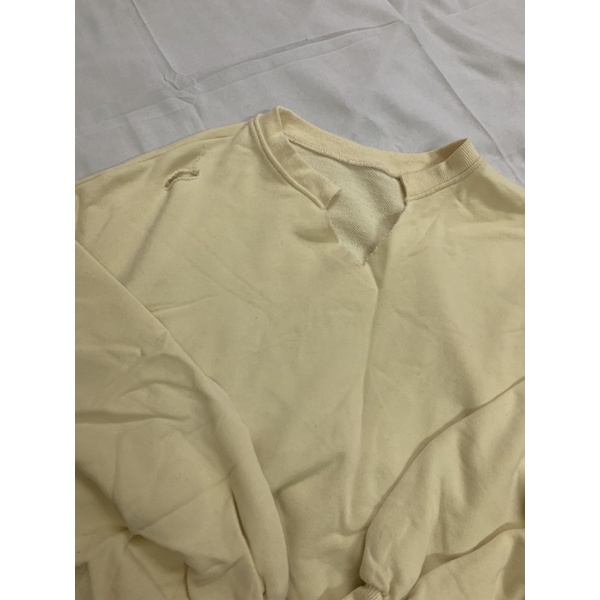 Pass áo len croptop tay phồng size M