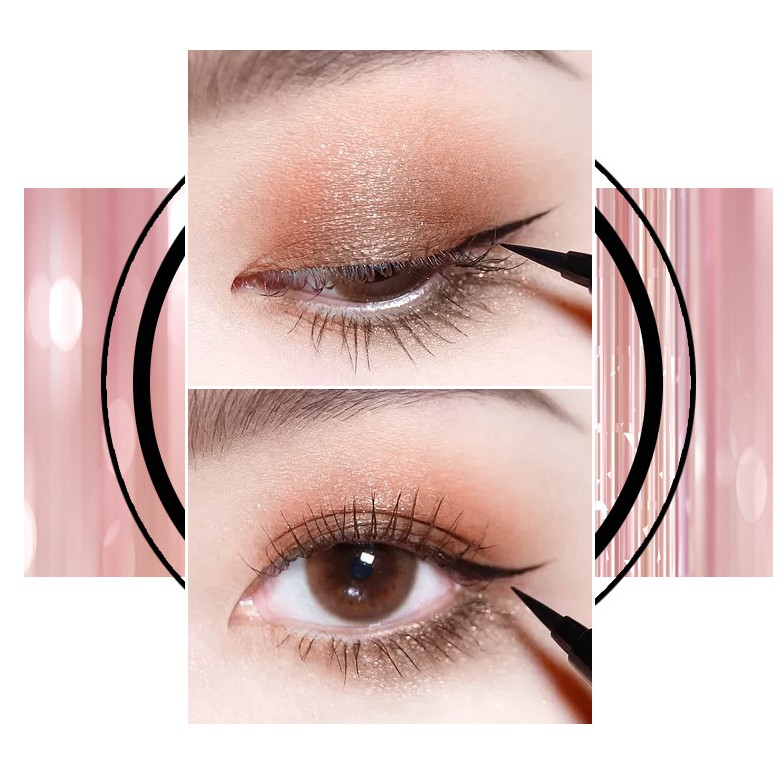 Bút Dạ Kẻ Mắt Mèo Kiss Kylie Vỏ Nhũ Lấp Lánh Độc Đáo