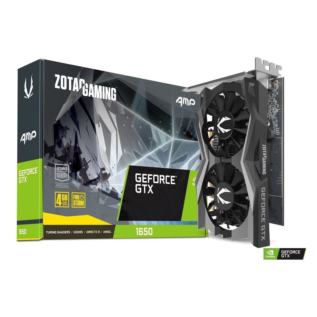 Cạc màn hình Zotac GTX 1650 AMP GDDR6 4GB - Hàng Chính Hãng