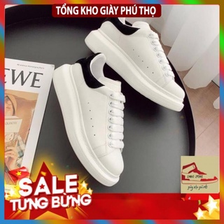 Giày thể thao MC Queen gót nhung đen ⚡️FREE SHIP⚡️, Giày sneaker MCQ bản dây to cao cấp tặng  full box bill