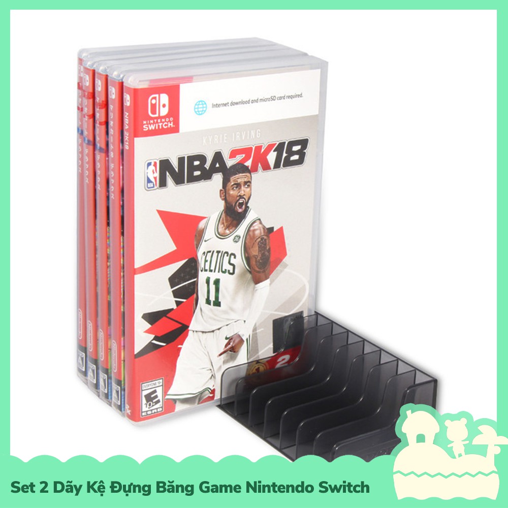 [Sẵn VN - NowShip] Dobe Set 2 Kệ Dài Đựng Hộp Băng Game 12 Khoanh Nintendo Switch NS, Nintendo Switch Lite TNS-857