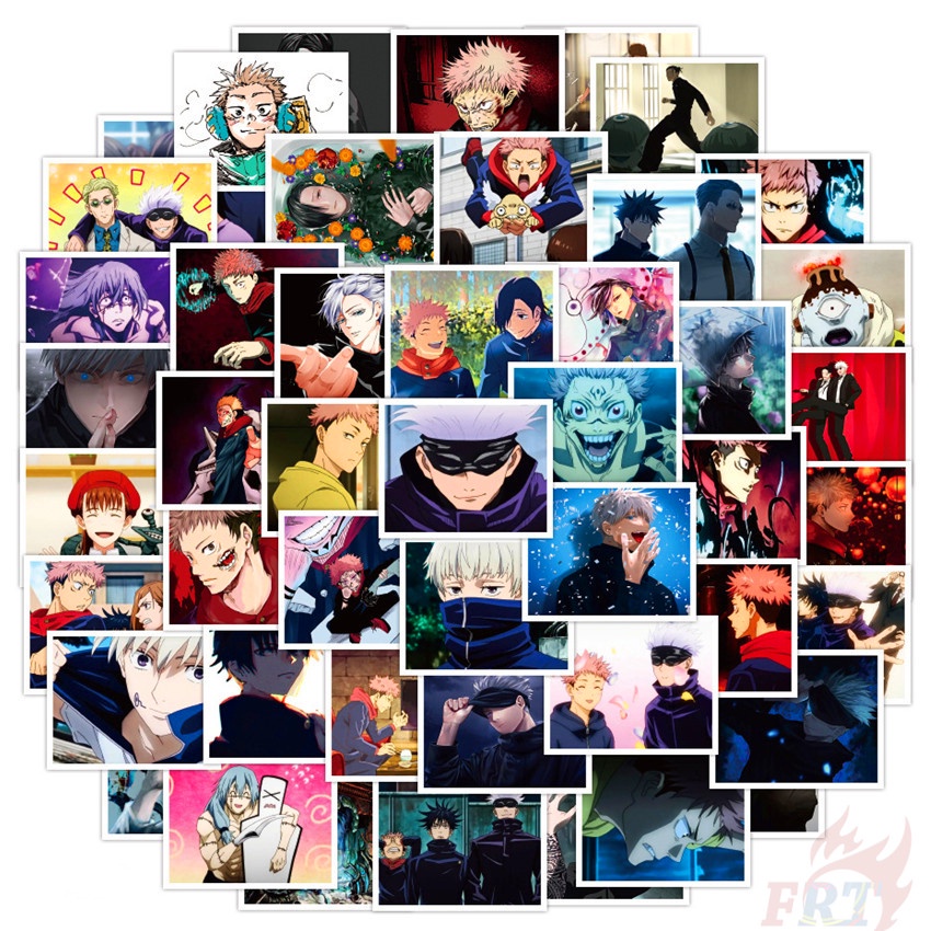Bộ 50 Miếng Dán Hình Anime Mini Jujutsu Kaisen - Series 08 Chống Thấm Nước Thời Trang