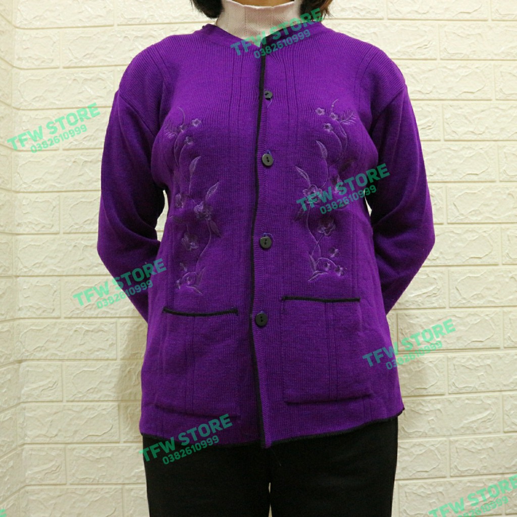 Áo len thêu hoa cho Mẹ, người lớn tuổi, người già, cho bà, - Made in VN | BigBuy360 - bigbuy360.vn