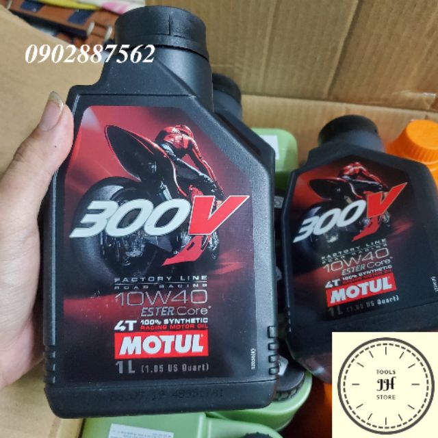 Dầu nhớt MOTUL 300V 10W40 (100% tổng hợp) 1 lít SL MA