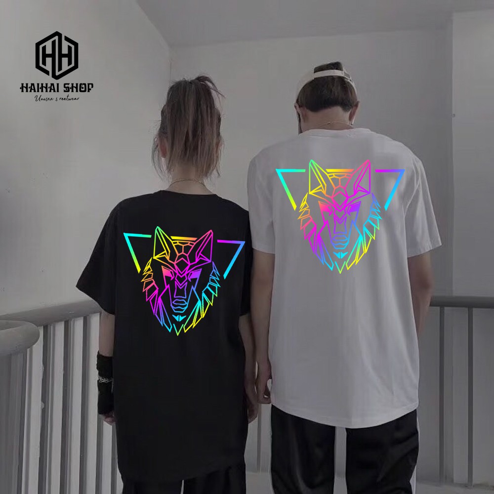 Áo Thun Phản Quang Chó Sói Hades Cotton 75%, Form rộng Unisex, nam nữ Đẹp Ken T-Shirt.