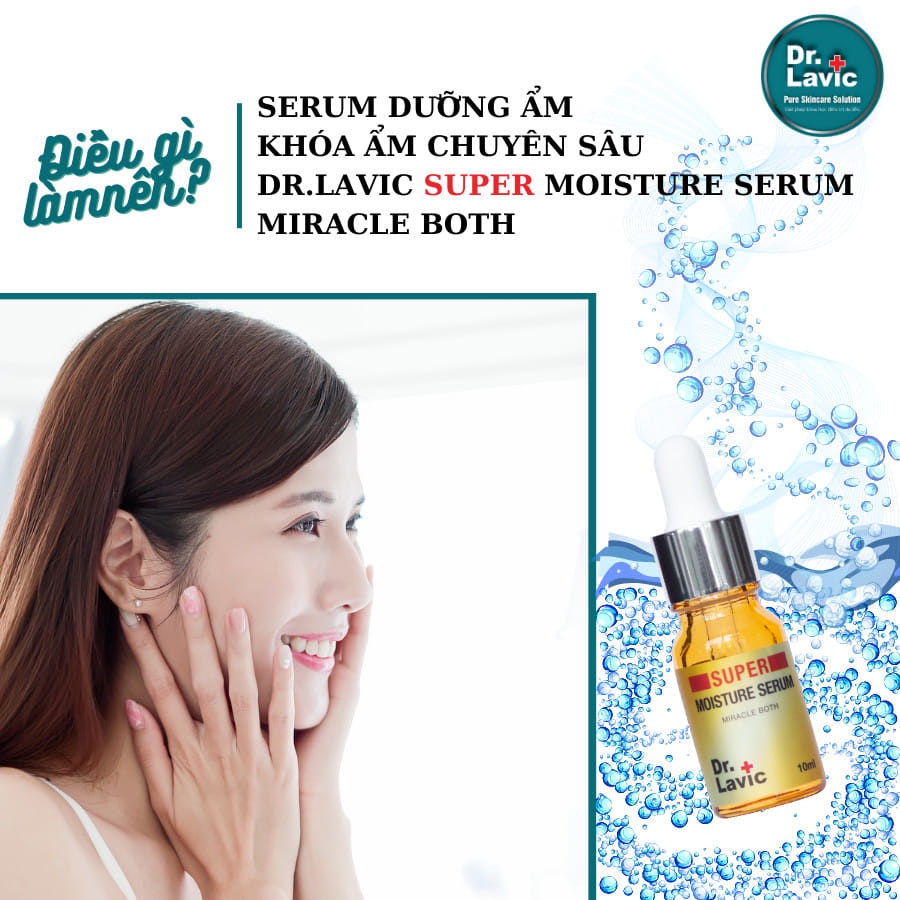 Serum dưỡng da Dr.Lavic Super Moisture Serum dưỡng ẩm khóa ẩm chuyên sâu công nghệ USA 10ml DR936