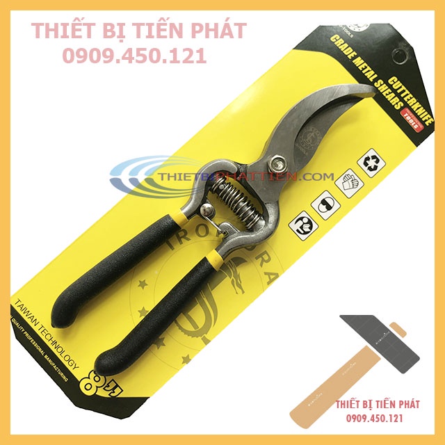 Kéo Cắt Cành Cong LS Tools Cán Nhung 8'' 200mm Cao Cấp