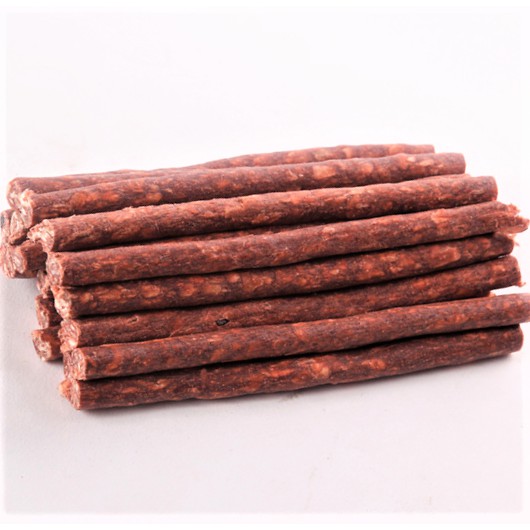 Xương Doog que tròn mầu ngẫu nhiên (10 cái/túi 80gr) (hanpet 4711424) xương chó gặm 12cm