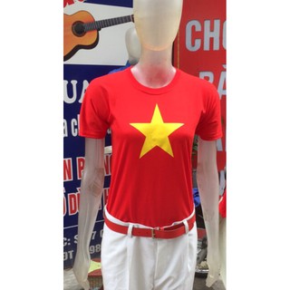 Áo Cờ đỏ sao vàng vải cotton