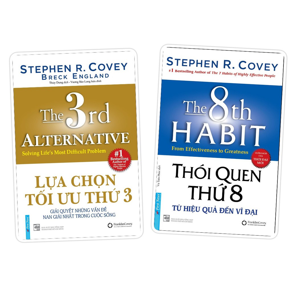 Sách - Combo Lựa chọn tối ưu thứ 3 (Bìa cứng) + Thói quen thứ 8 (Bìa cứng) - FirstNews Tặng Kèm Bookmark