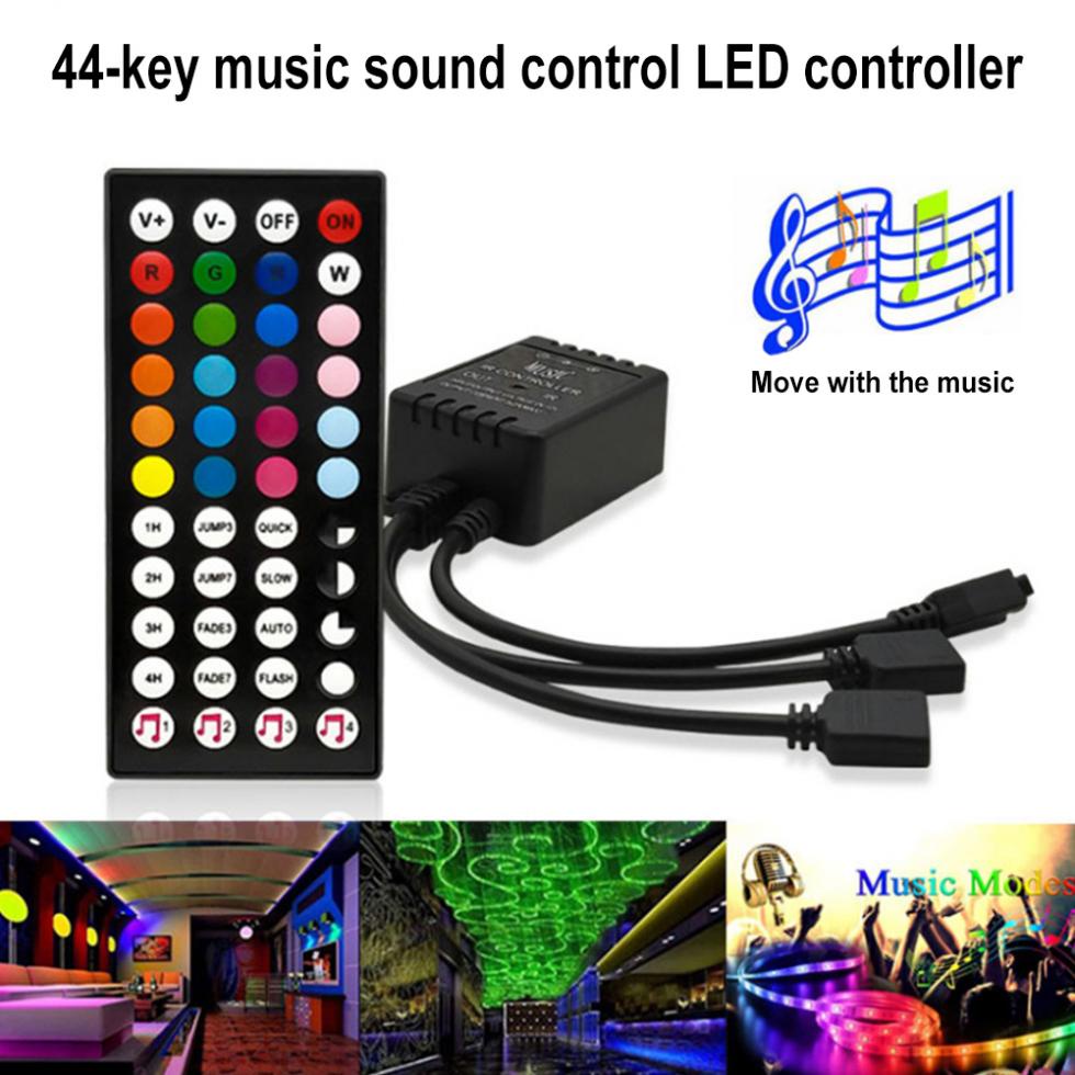 Bộ điều khiển led dây 5m RGB cảm ứng nhảy theo nhạc - Led music controller-C11