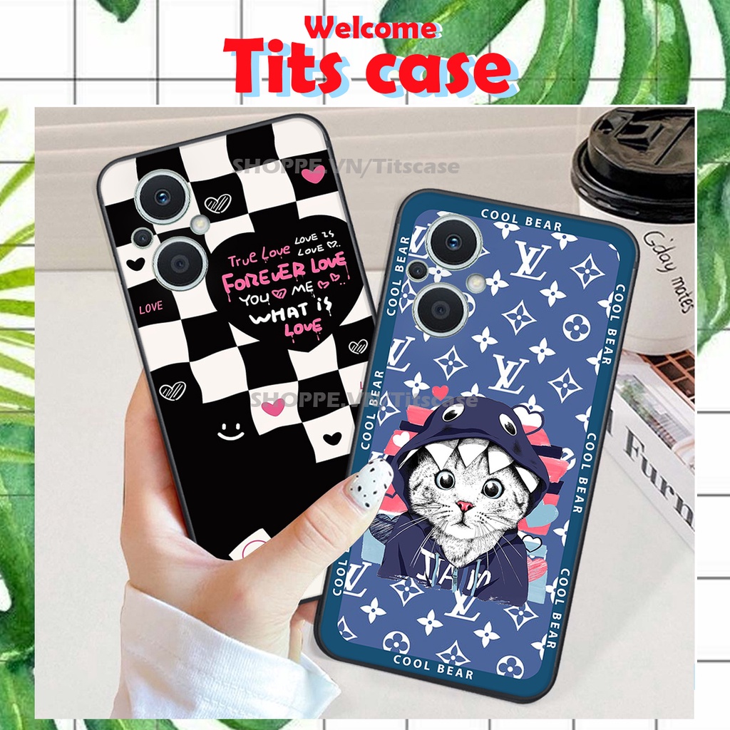 Ốp lưng Oppo RENO 7Z 5G / RENO 8Z 5G n hình GẤU K@WS- BE@R COOL-CỰC XINH-RẺ-BỂN -ĐẸP