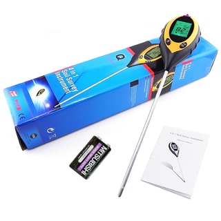 Máy đo độ PH của đất, độ ẩm đất, đo ánh sáng, nhiệt độ(4in1)