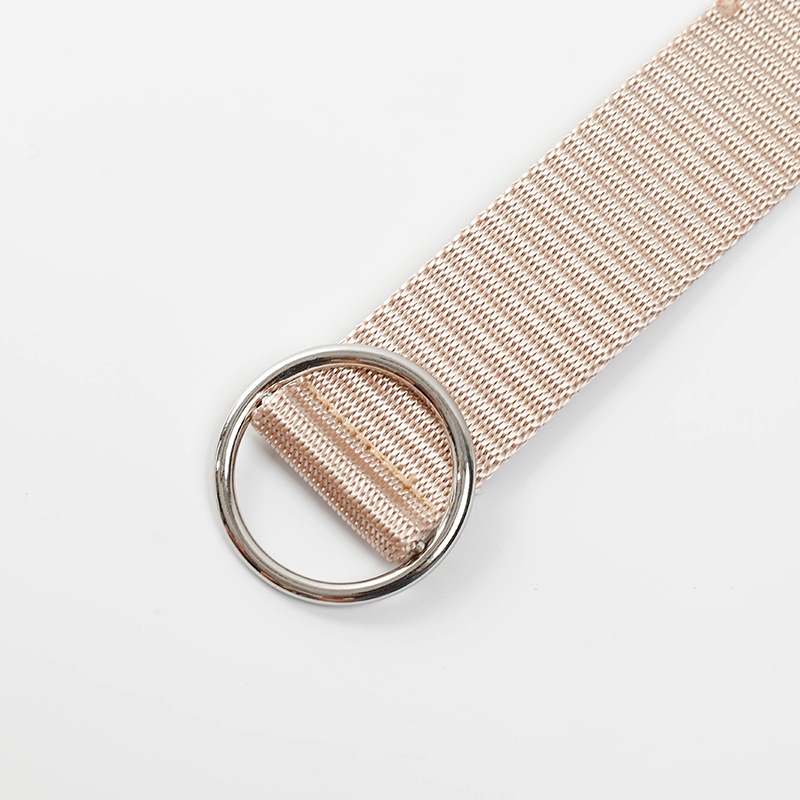 Thắt Lưng Vải Canvas Phối Khóa Hợp Kim Cho Nam Và Nữ