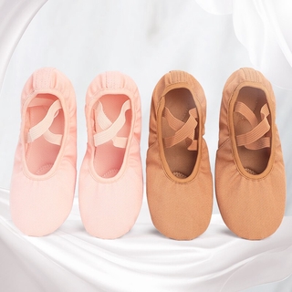   24-44 Size  Giày vải múa ba lê chuyên nghiệp cho phụ nữ và bé gái 