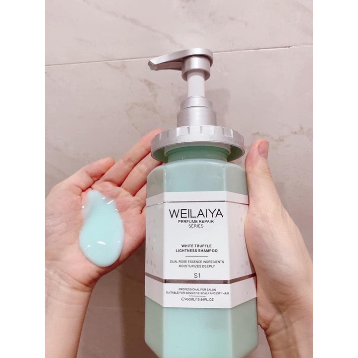 Dầu gội phục hồi đa tầng nấm truffle Weilaiya White Truffle Lightness Shampoo 450ml