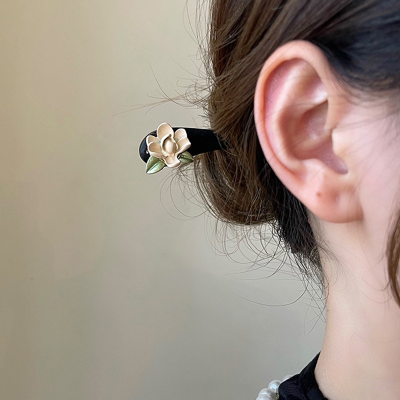 Trâm Cài Tóc Gỗ Cổ Trang Đính Hoa Phong Cách Trung Hoa YOS