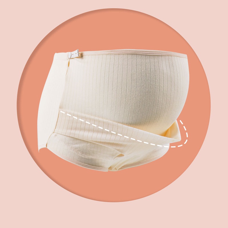 Quần lót bằng cotton co giãn lưng cao hỗ trợ điều chỉnh cho phụ nữ mang thai