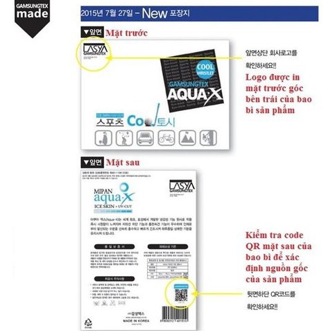 [ Nhập Khẩu Korea 100% ] Ống tay chống nắng chính hãng AquaX Hàn Quốc - Màu Xám Chuột/Grey