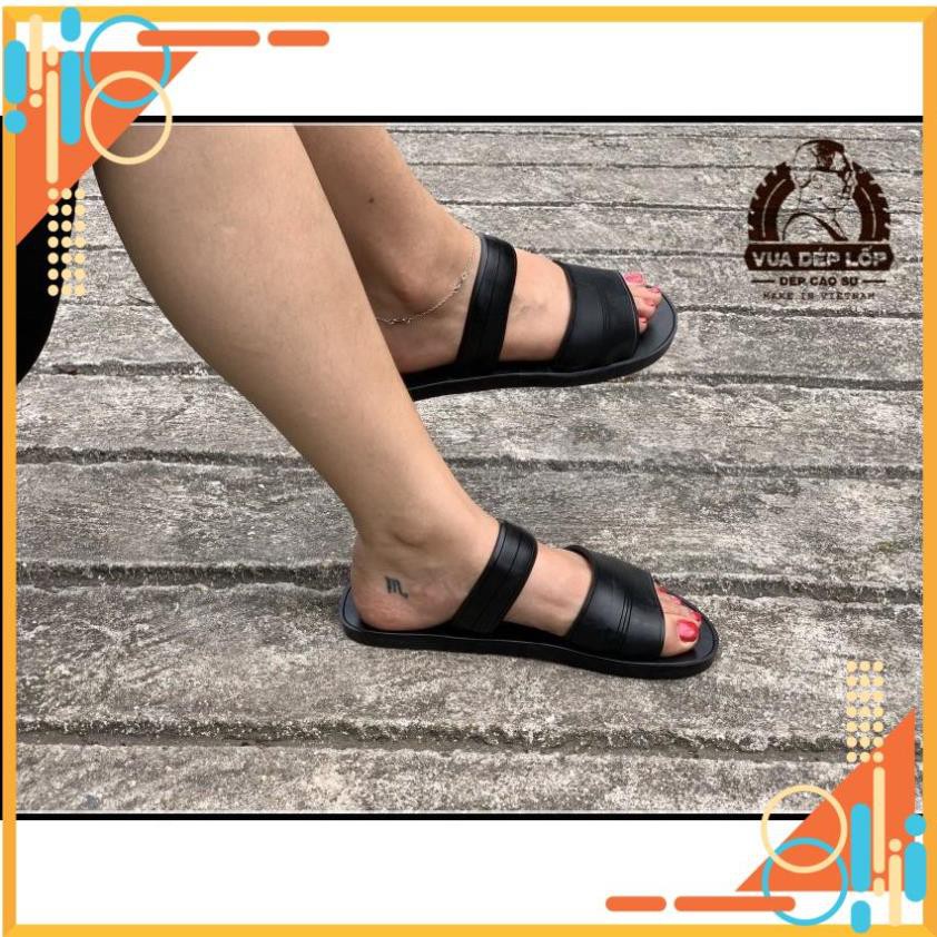 💥 Xả Tết - ( New Feđ) Dép cao su nữ quai ngang 5 mẫu màu đen dép lốp làm thủ công từ lốp ô tô Vua dép lốp New - ; * A6