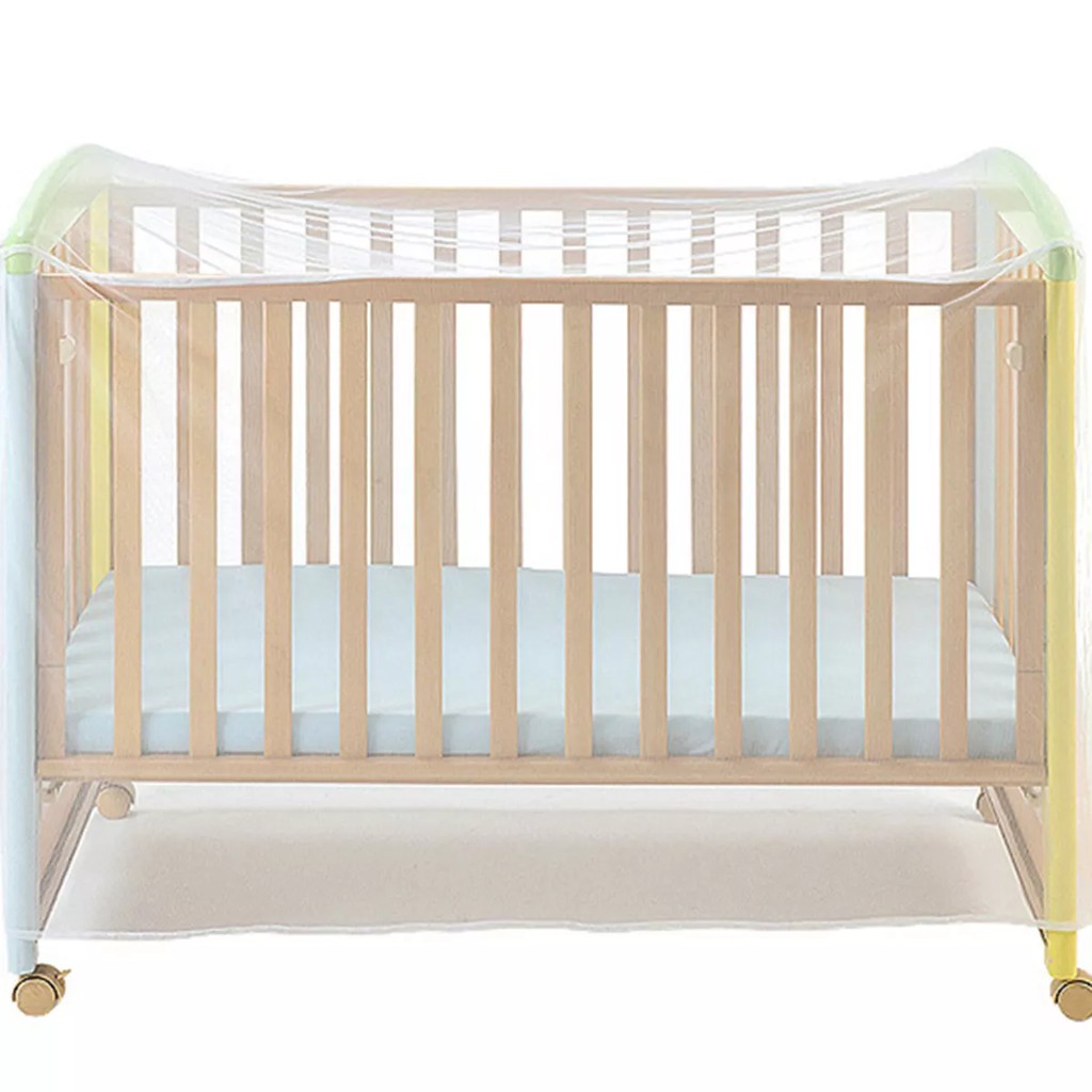 Mùng Nôi Em Bé Cot Ruồi GẤP LƯỚI Cho Giường Trẻ Sơ Sinh Lưới Chống Muỗi Trẻ Em