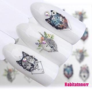 Bộ 2 Miếng Dán Móng Tay Hình Chó Sói Độc Đáo