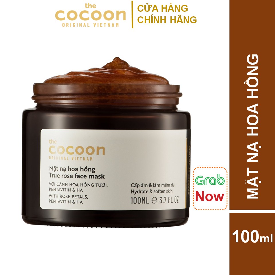 Mặt nạ hoa hồng Cocoon Thuần Chay (True rose face mask)