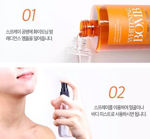 Tinh Chất dưỡng trắng Badskin BAD SKIN Whitening Bomb Radiance Ampoule