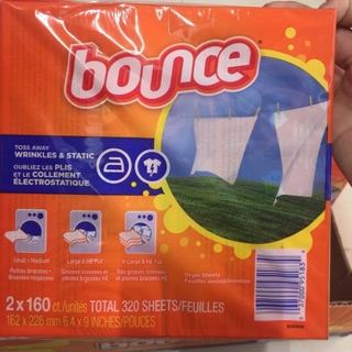 Combo 2 hộp giấy thơm bounce 4 in 1 outdoor fresh 160 tờ x 2