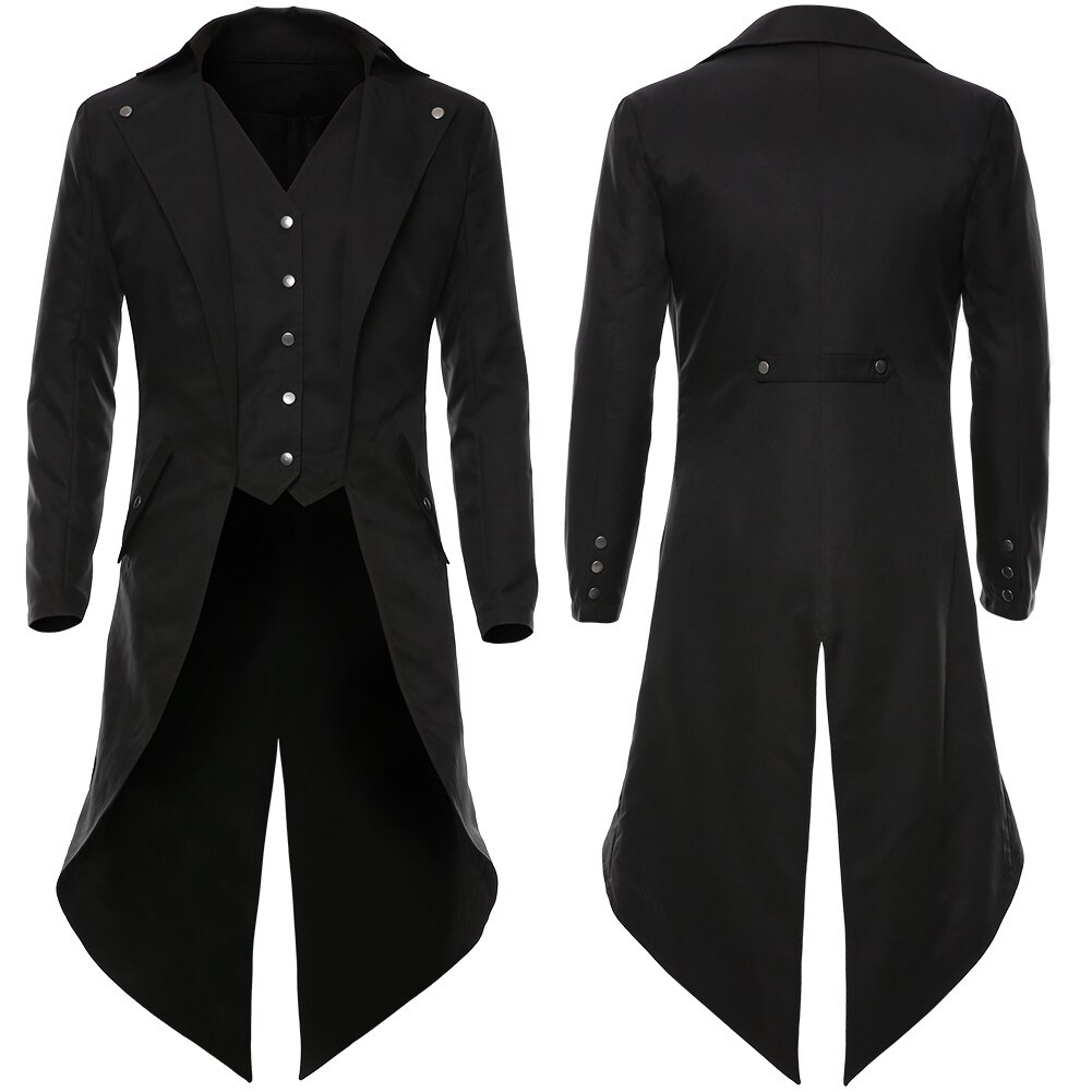In Stock Victorian Gothic Steampunk vintage Taicoat Men 812; s Coat Cosplay Cosplay Jacket Halloween Frock com nữ áo ngoài