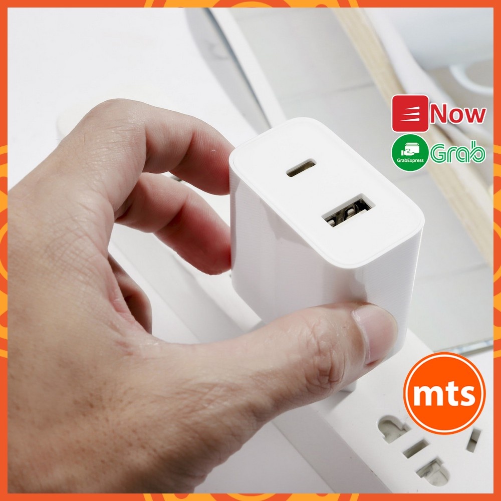 Củ sạc nhanh Xiaomi Mi 33W AD332EU Quốc Tế Wall Charger 2 cổng Type-A Type-C chính hãng  - Minh Tín Shop